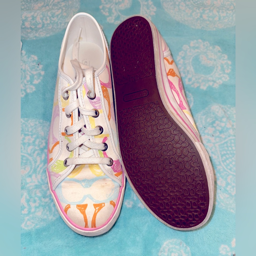Used Multicolored Coach sneakers - Size 9